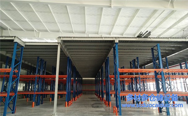 成都阁楼货架安装现场