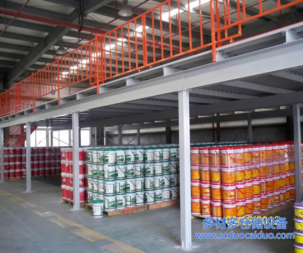 阁楼货架承重结构示意图