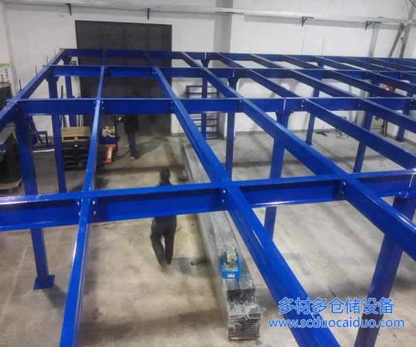 成都阁楼货架安装现场