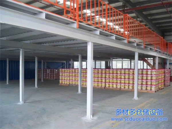 成都阁楼货架厂家安装现场