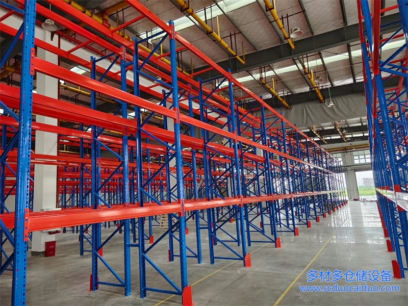 电商仓库重型货架案例_3层横梁