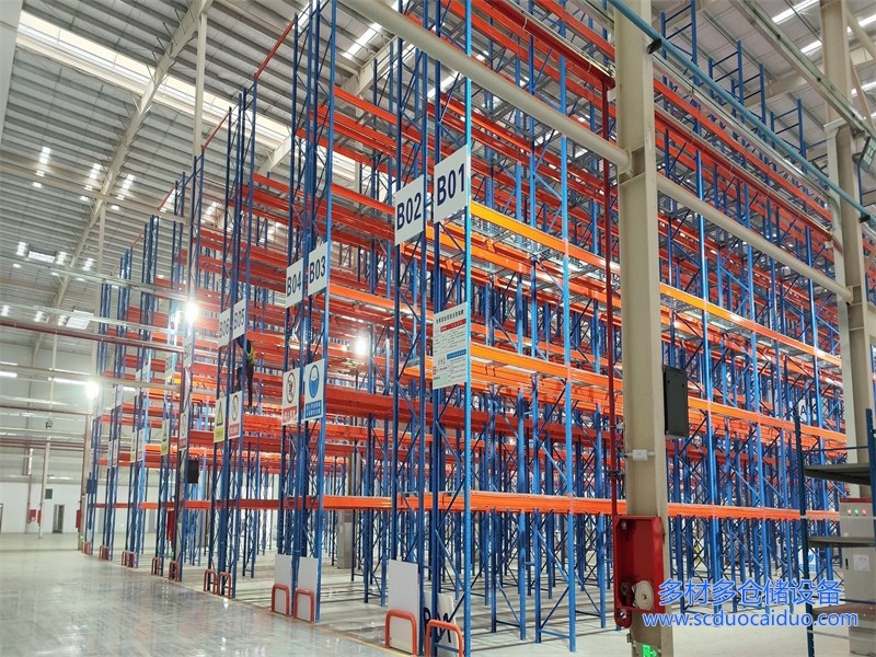 高位横梁货架_8米重型横梁式货架案例