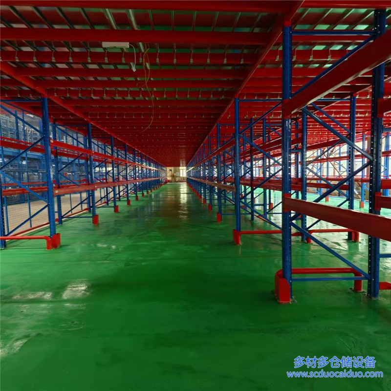 成都阁楼货架案例 成都双流仓库阁楼货架安装案例实拍