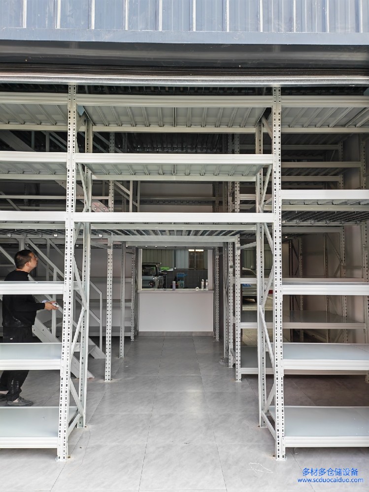 吉利4S店三层阁楼货架完工实拍